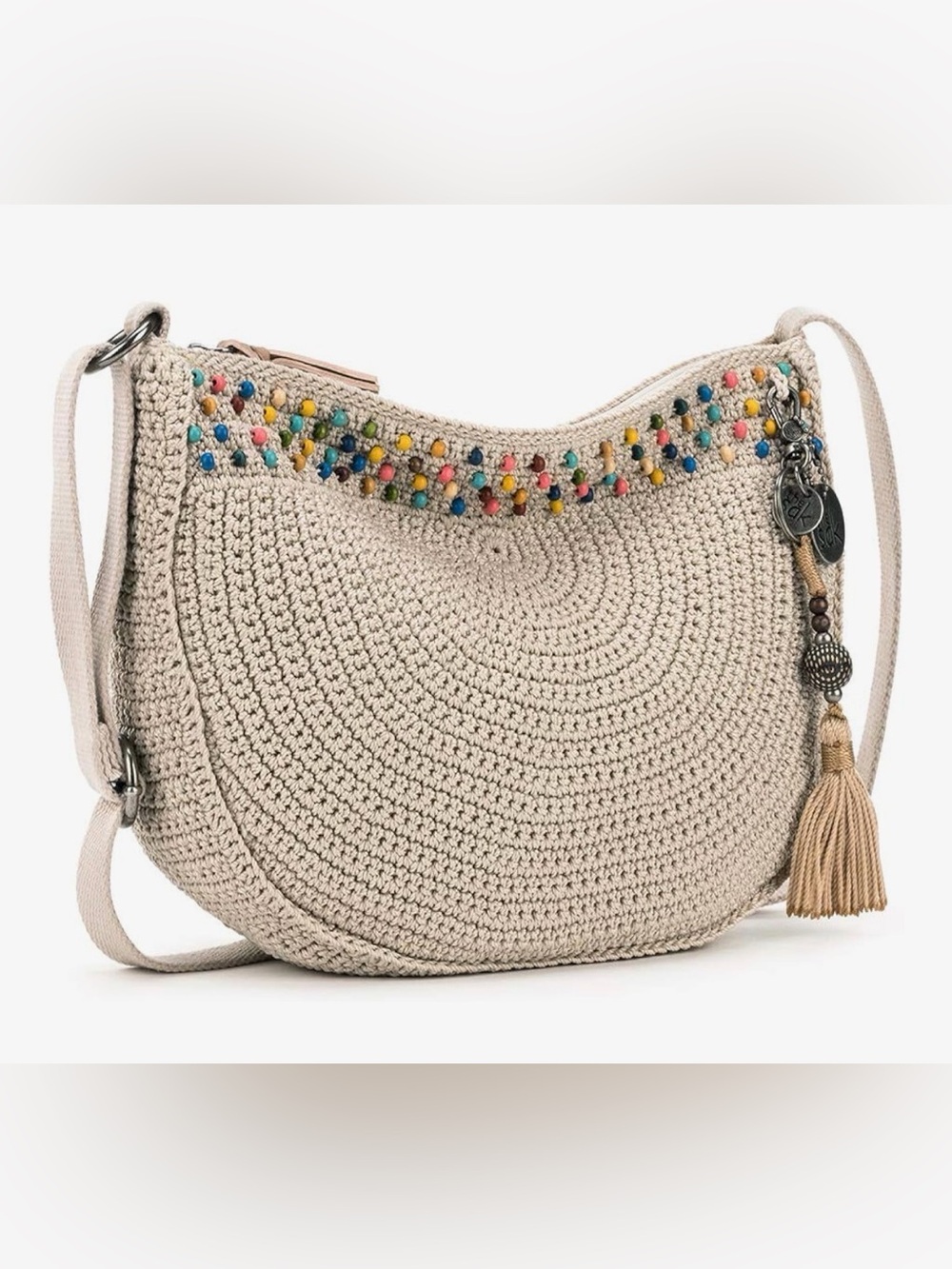 The Sak Ryder Crochet Crescent Crossbody